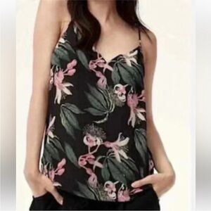 Babaton Green Fitted Sleeveless Camisole